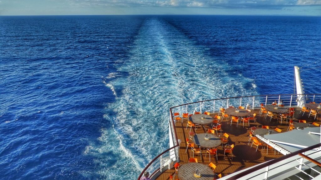 caribbean, ship, driving cruise ship